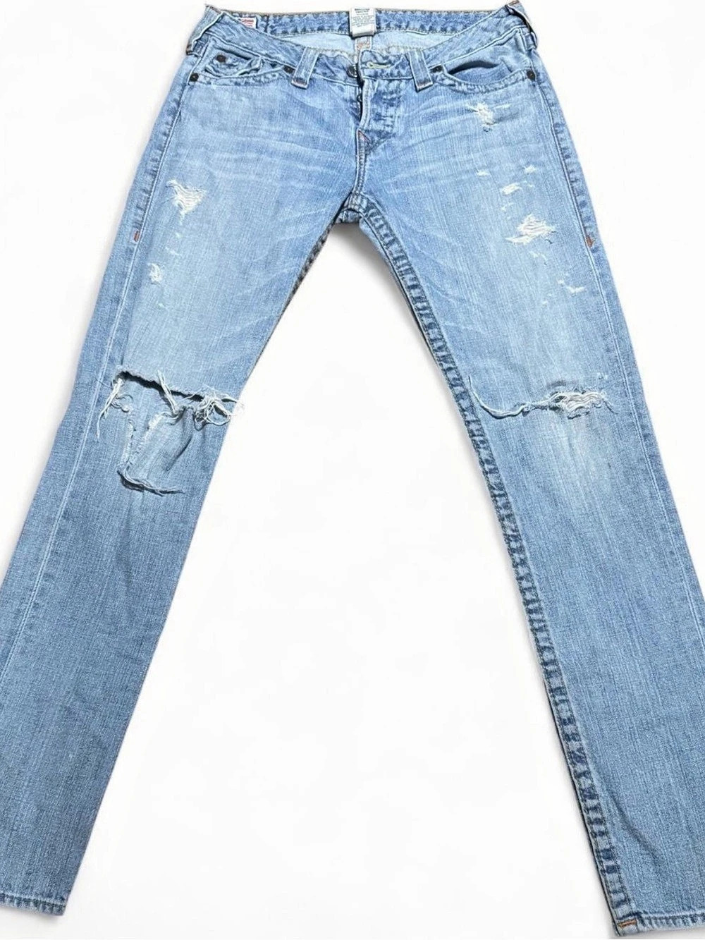 True Religion Joey World Tour Distressed Jeans Size 28 Made in USA